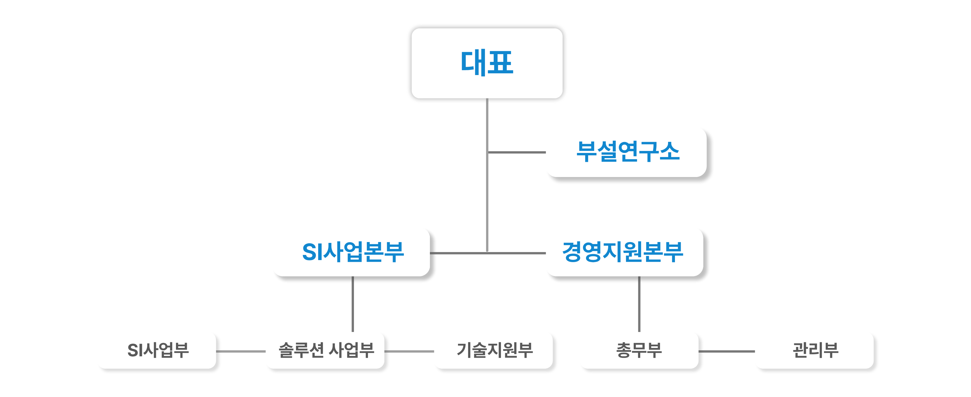 이레시스 조직도